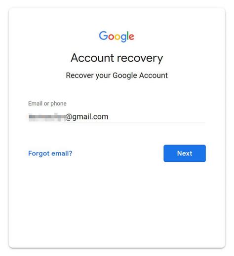 g co recover password.